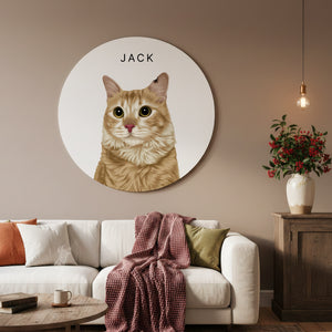 Muurcirkel Realistisch Portret