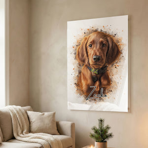 Plexiglas Watercolor Portret