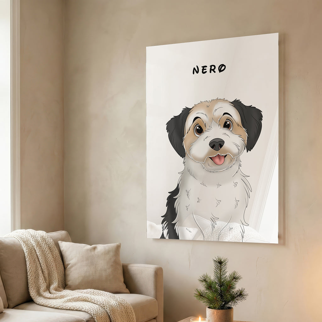 Plexiglas Cartoon Portret