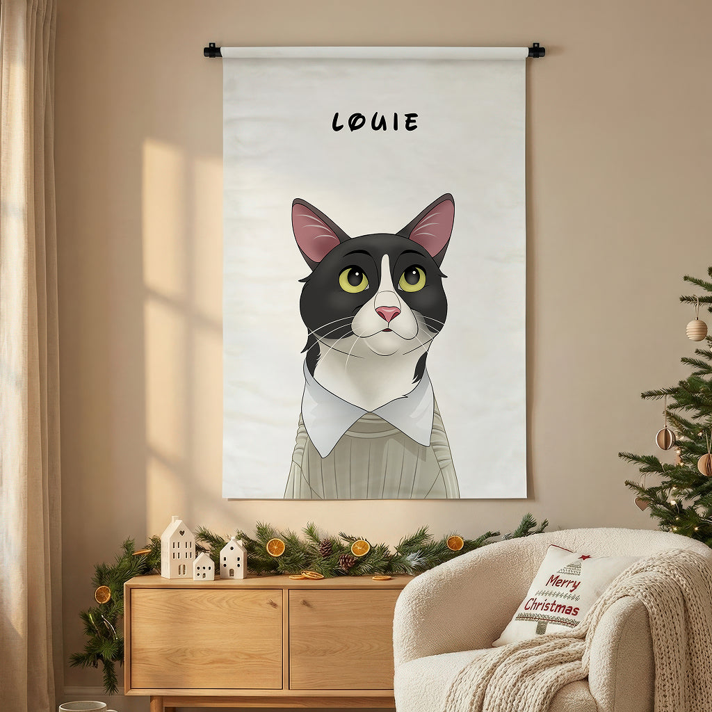 Wandkleed Cartoon Portret (inc Roede)