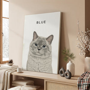 Canvas Realistisch Portret