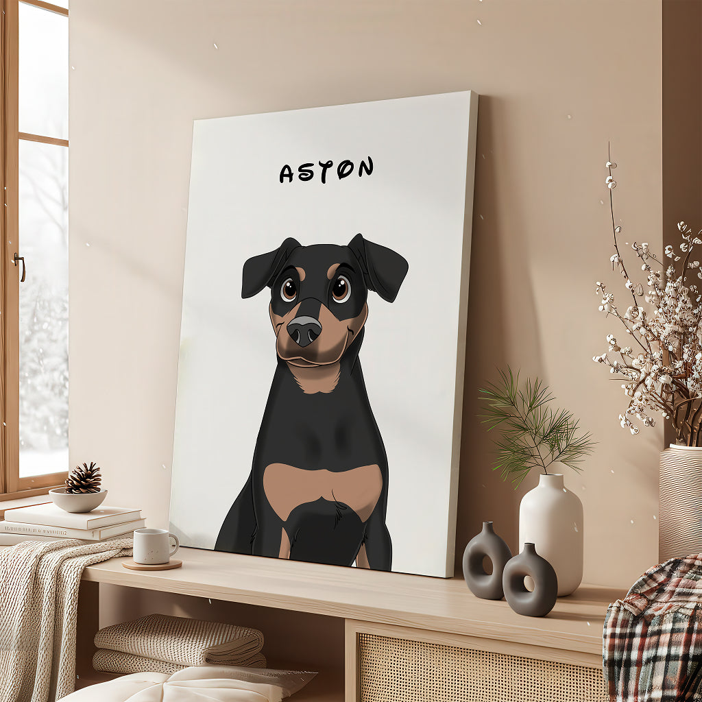 Canvas Cartoon Portret