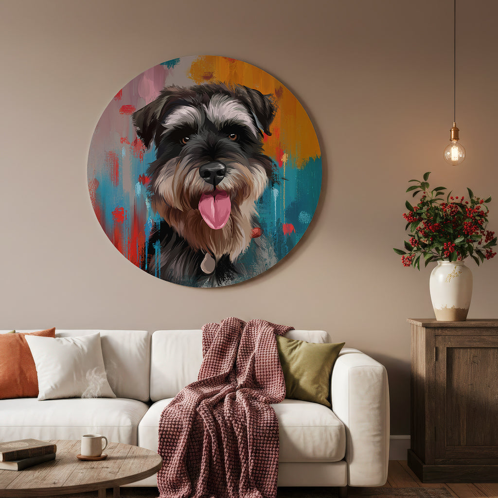 Muurcirkel Popart Portret