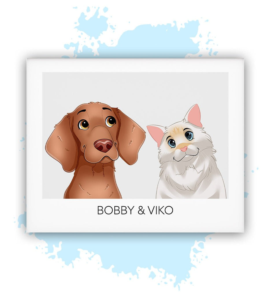 Twee-Grijs-Losse poster-30x40 CM