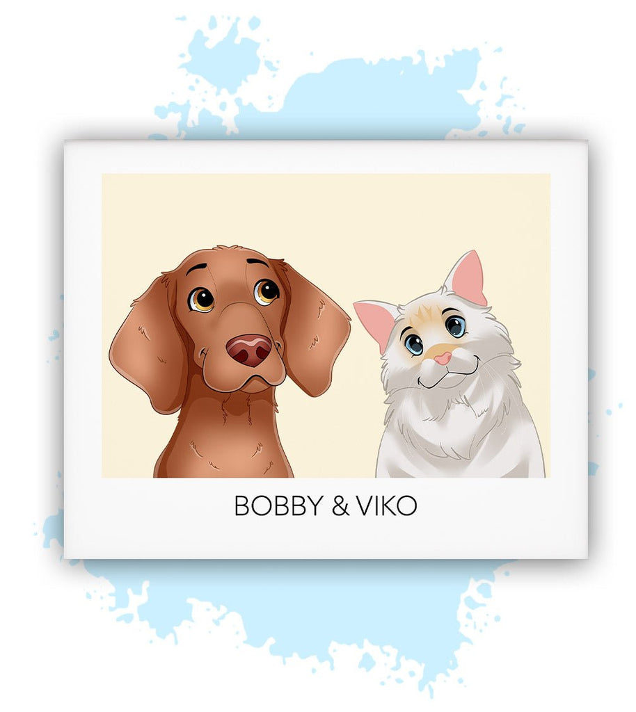 Twee-Geel-Losse poster-30x40 CM