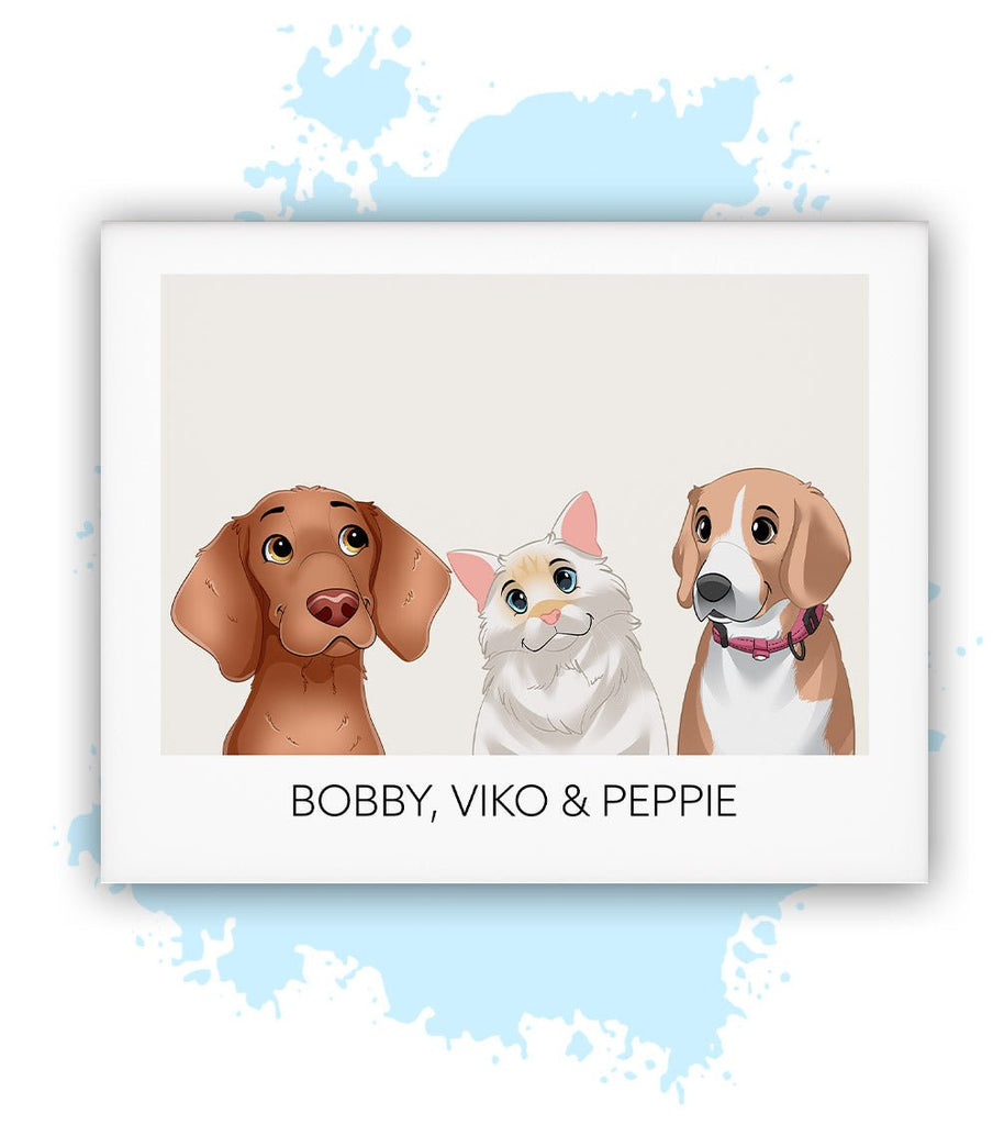  Drie-Beige-Losse poster-30x40 CM