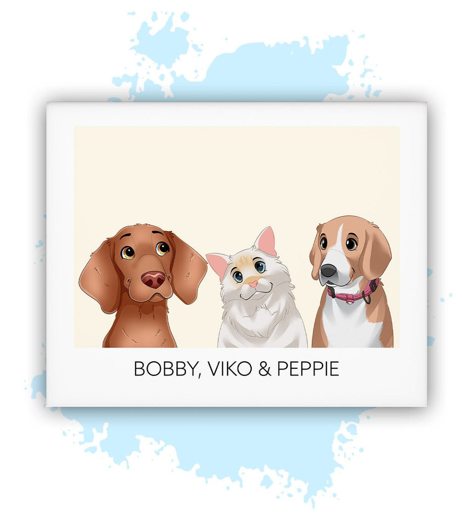 Drie-Geel-Losse poster-30x40 CM