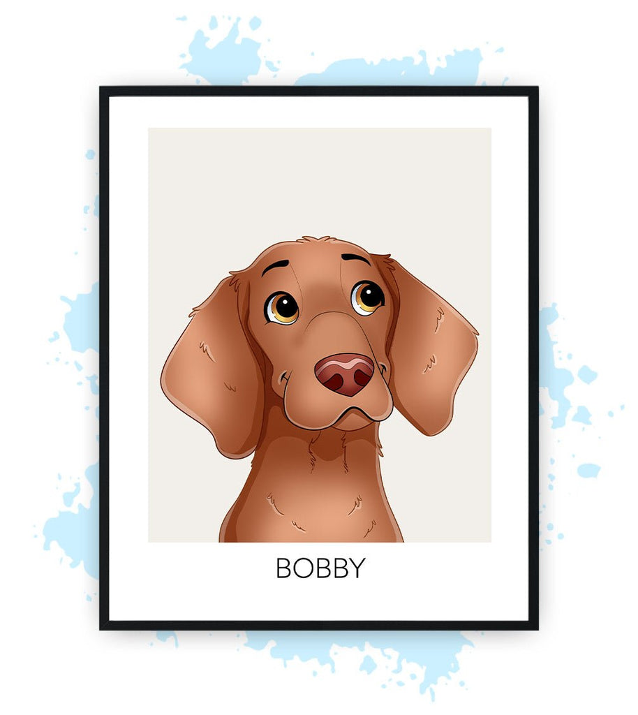  Één-Beige-Poster met lijst-30x40 CM