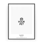 Create Your Own Pet Frame - Abstract - Framed