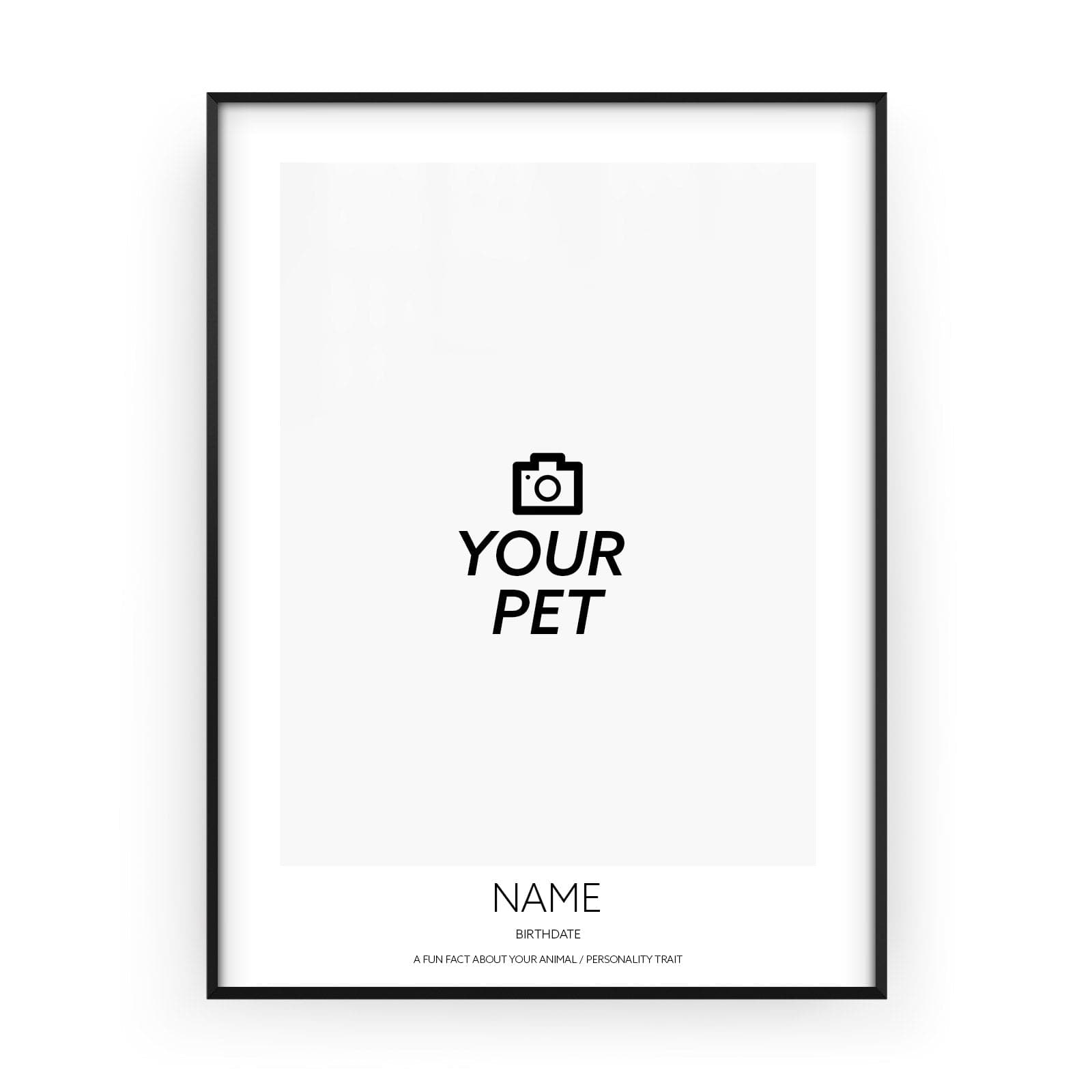 Create Your Own Pet Frame - Realistic - Poster without frame