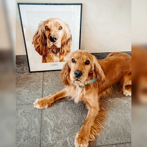 Create Your Own Pet Frame - Watercolor - Poster without frame