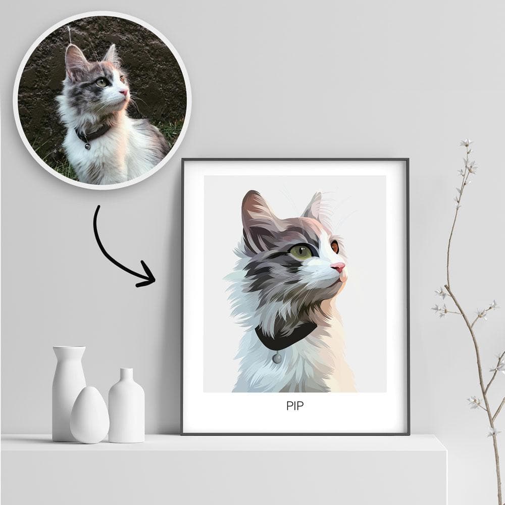 Create Your Own Pet Frame - Realistic - Framed